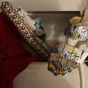 Christian LV RED BOTTOM slides